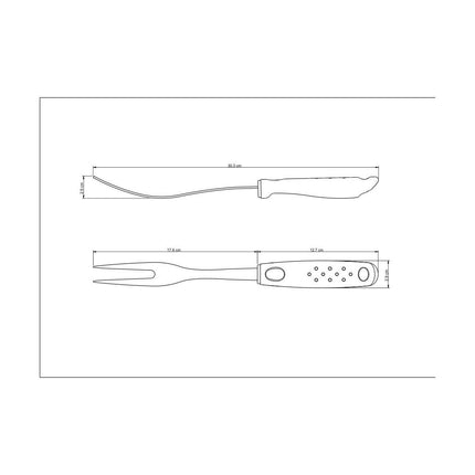 شوكة تقطيع لحوم 30 سم من Tramontina Utilita