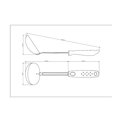 مغرفة 31 سم من Tramontina Utilita