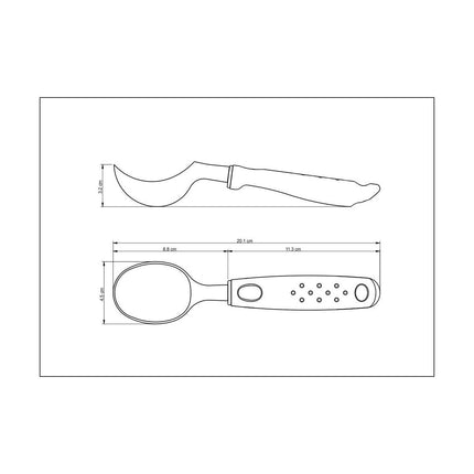 ملعقة آيس كريم 21 سم من Tramontina Utilita