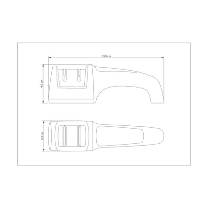 مسن سكاكين من Tramontina Profio - أسود