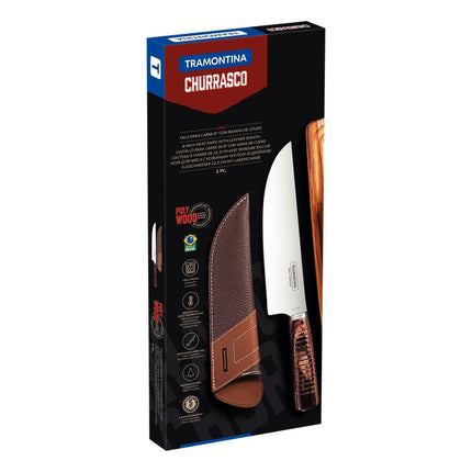 سكين تقطيع لحوم 20 سم بغطاء من Tramontina Polywood