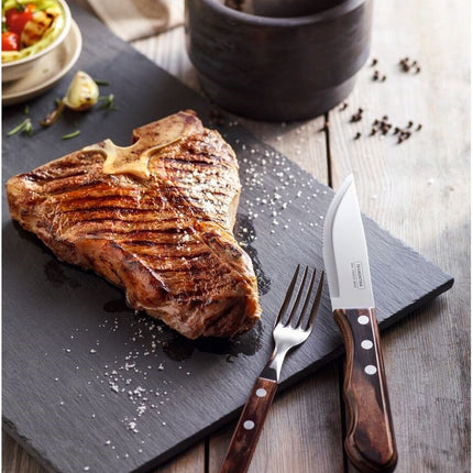 طقم أدوات باربكيو 4 قطع من Tramontina Churrasco Polywood