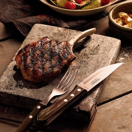 طقم أدوات باربكيو 4 قطع من Tramontina Churrasco Polywood