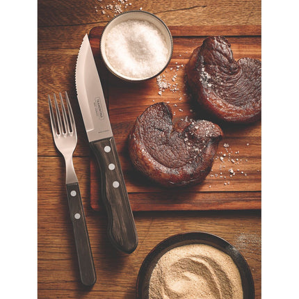 طقم أدوات باربكيو 4 قطع من Tramontina Churrasco Polywood