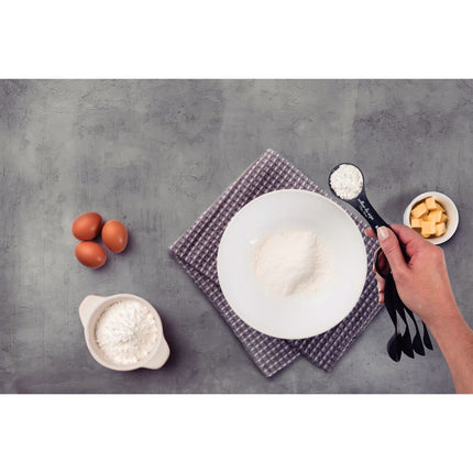 طقم ملاعق قياس 5 قطع من Tramontina Utilita - أسود