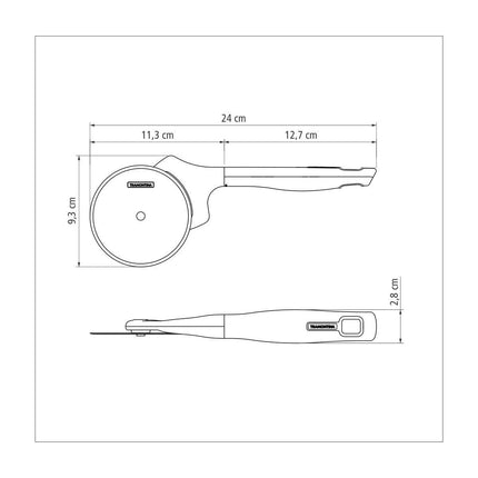 قطاعة بيتزا 24 سم من Tramontina Verano - رمادي