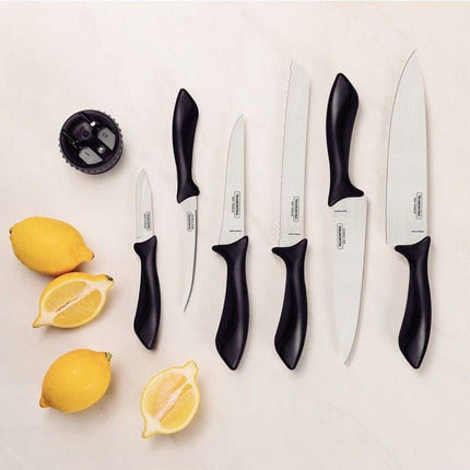 طقم سكاكين 7 قطع من Tramontina Affilata - أسود