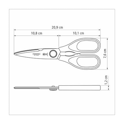 مقص متعدد الاستعمالات 21 سم من Tramontina Supercot