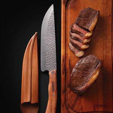 سكين لحوم 33 سم بغطاء من Tramontina Churrasco Nomade