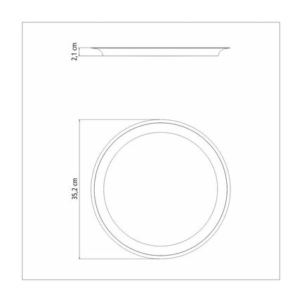 صينية ستيل مدورة 35 سم من Tramontina Service