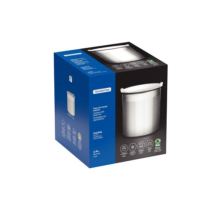 حافظة طعام ستيل مدورة 2.3 لتر من Tramontina Freezinox