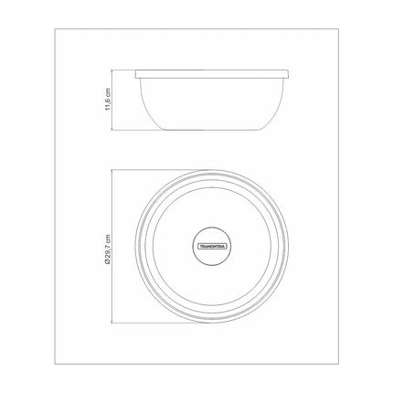 زبدية خفق ستيل 28 سم من Tramontina Freezinox