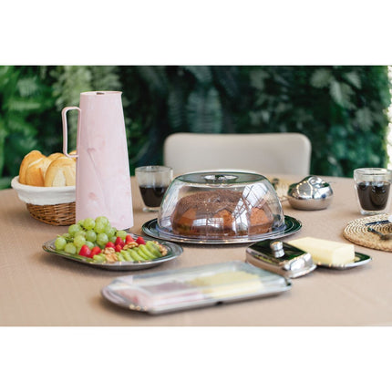 طبق كيك بغطاء 33 سم من Tramontina Ciclo