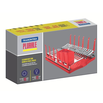 مصفاة جلي 44*32 سم من Tramontina Plurale - رمادي