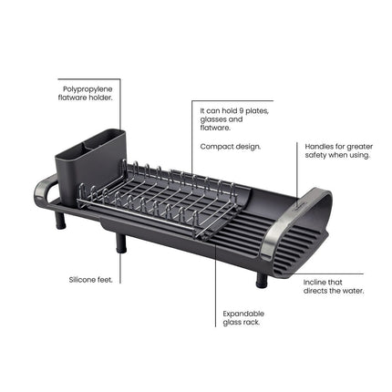 مصفاة جلي صغيرة 28*20 سم من Tramontina Plurale - رمادي