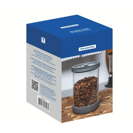 حافظة طعام زجاج وسيليكون 1 لتر من Tramontina Purezza