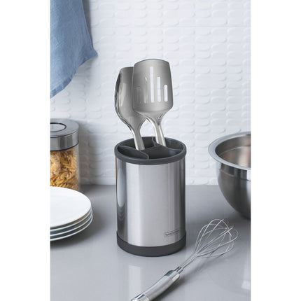 حامل أدوات مطبخ ستيل قابل للدوران 17*12 سم من Tramontina Plurale