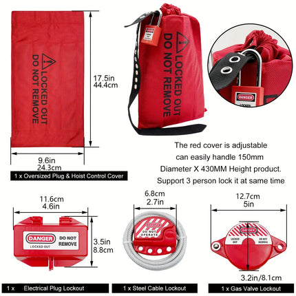 خزانة اقفال لوتو حجم كبير للصيانة داخل المصانع