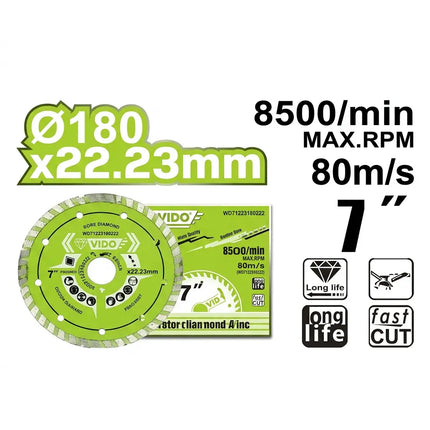 صنية قص جرانيت مسكر 7" من فيدو (WD71223180222)