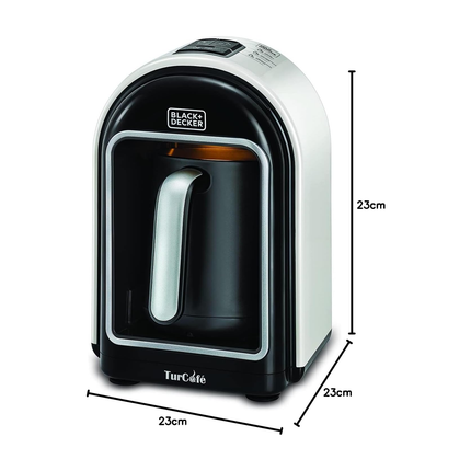 ماكينة تحضير القهوة التركية والشوكولاتة الساخنة مع ميزة تسخين الحليب ماركة Black & Decker
