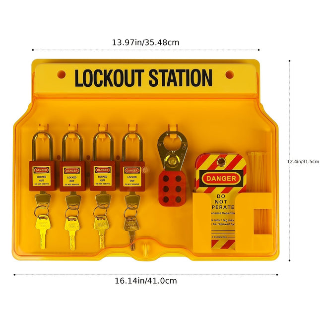 خزانة اقفال لوتو 4اقفال لاعمال الصيانة في المصانع