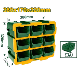 طقم وحدة علب تخزين وبراغي 9 قطع من جادايفر