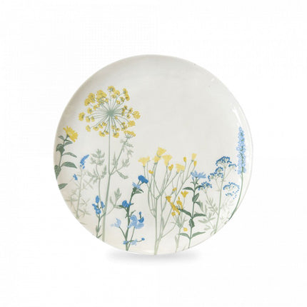 طبق عشاء 26 سم من Easy Life Mille Fleurs - أصفر وأزرق