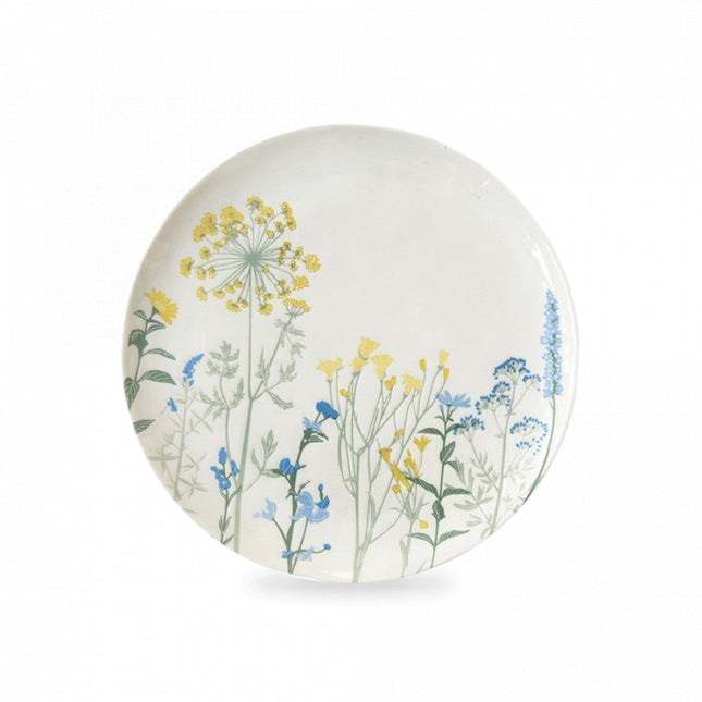طبق عشاء 26 سم من Easy Life Mille Fleurs - أصفر وأزرق