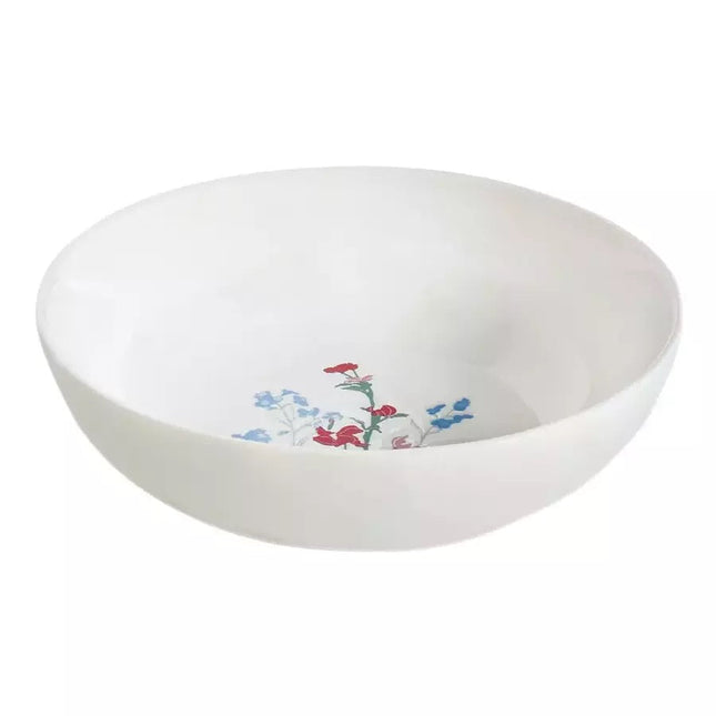 طبق شوربة 18 سم من Easy Life Mille Fleurs - أزرق وأحمر