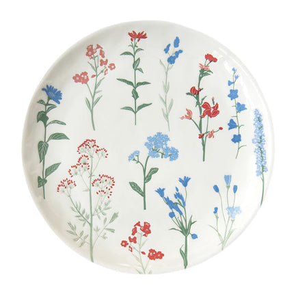 طبق جانبي 21 سم من Easy Life Mille Fleurs - أزرق وأحمر