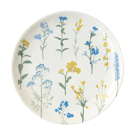 طبق جانبي 21 سم من Easy Life Mille Fleurs - أصفر وأزرق
