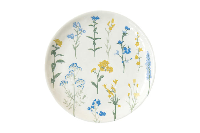 طبق جانبي 21 سم من Easy Life Mille Fleurs - أصفر وأزرق