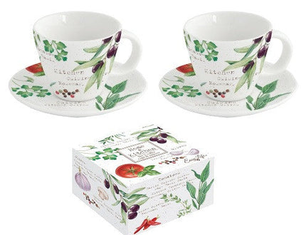 طقم فناجين قهوة 4 قطع 120 مل من Easy Life Home & Kitchen - ألوان متعددة