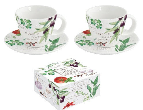 طقم فناجين قهوة 4 قطع 120 مل من Easy Life Home & Kitchen - ألوان متعددة