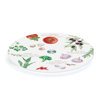 طبق بقاعدة قابل للدوران 32 سم من Easy Life Home & Kitchen - ألوان متعددة