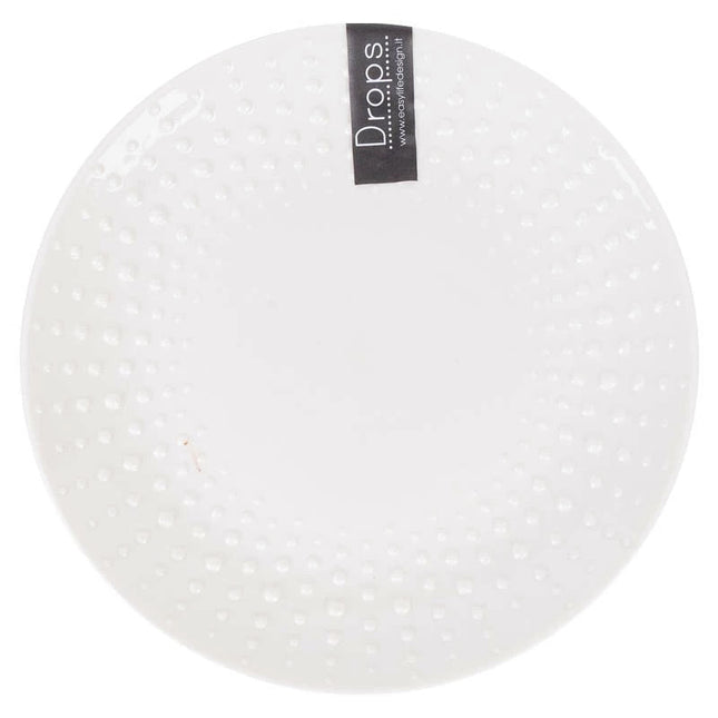 طبق جانبي 21 سم من Easy Life Drops - أبيض