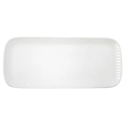 طبق تقديم 36*16 سم من Easy Life Drops - أبيض