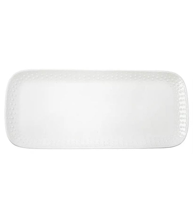 طبق تقديم 36*16 سم من Easy Life Drops - أبيض