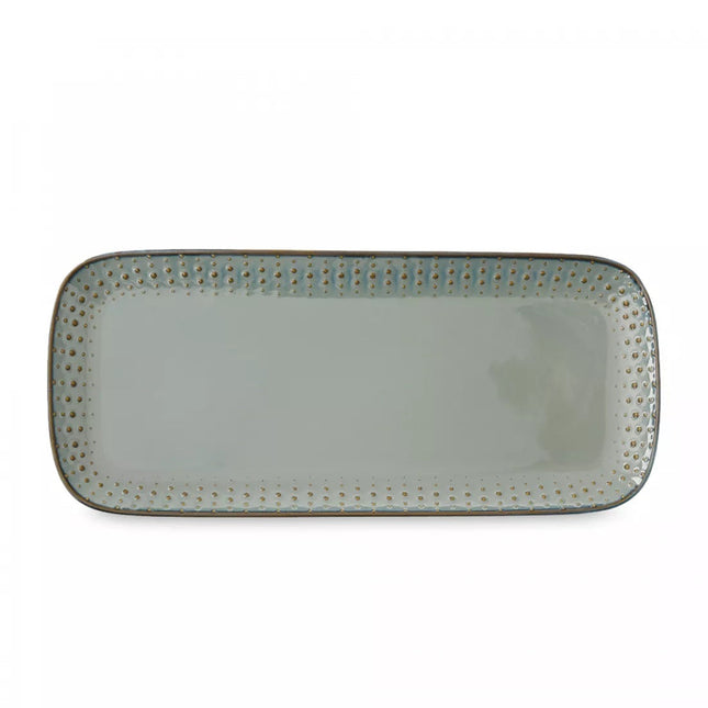 طبق تقديم 36*16 سم من Easy Life Drops - رمادي