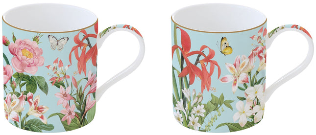 طقم أكواب قطعتين 350 مل بعلبة من Easy Life Botanic Garden - ألوان متعددة