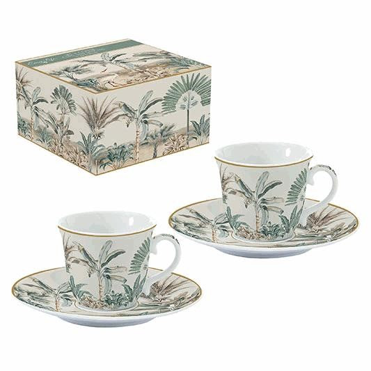 طقم فناجين قهوة 4 قطع 80 مل بعلبة من Easy Life Nostalgic Heaven - ألوان متعددة