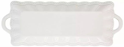 طبق تقديم 43*16 سم من Easy Life Elite - أبيض