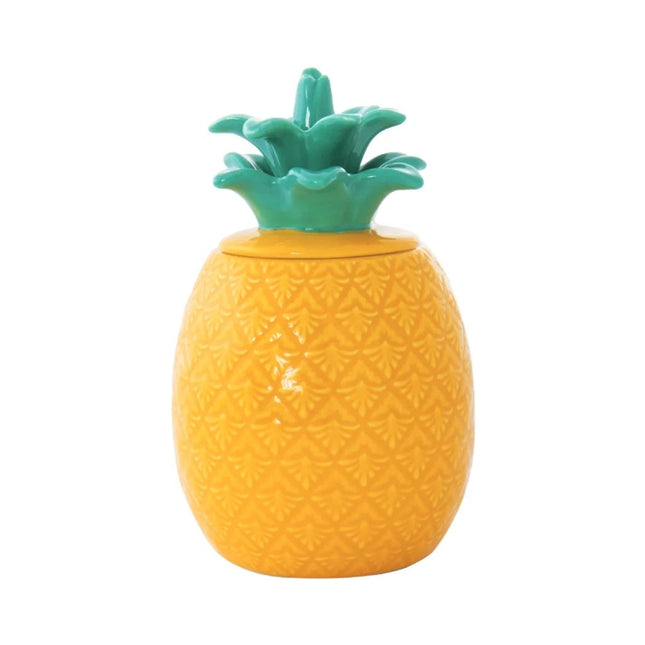 مرطبان بتصميم أناناس 18*11 سم بعلبة من Easy Life Madagascar - أصفر