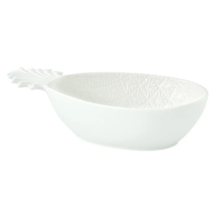 زبدية بتصميم أناناس 30*19 سم بعلبة من Easy Life Madagascar - أبيض