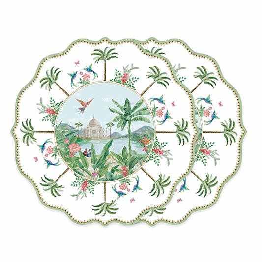 طقم مفارش صحون قطعتين 34.5 سم من Easy Life Paradise Sauvage - ألوان متعددة