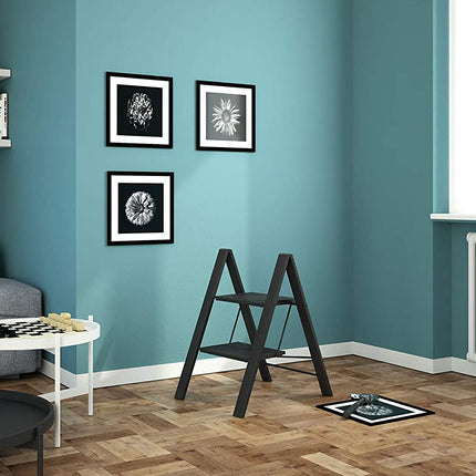 سلم بدرجتين من Colombo Leonardo - أسود