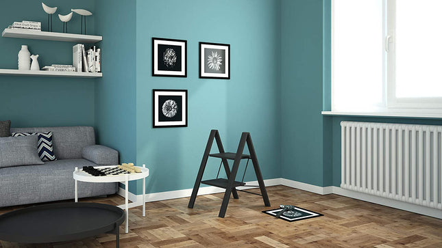 سلم بدرجتين من Colombo Leonardo - أسود