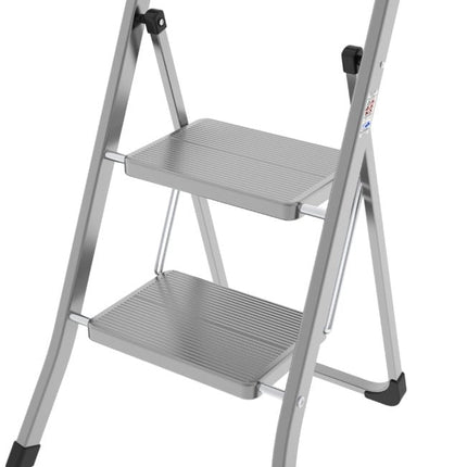 سلم بدرجتين من Colombo Stabil - فضي