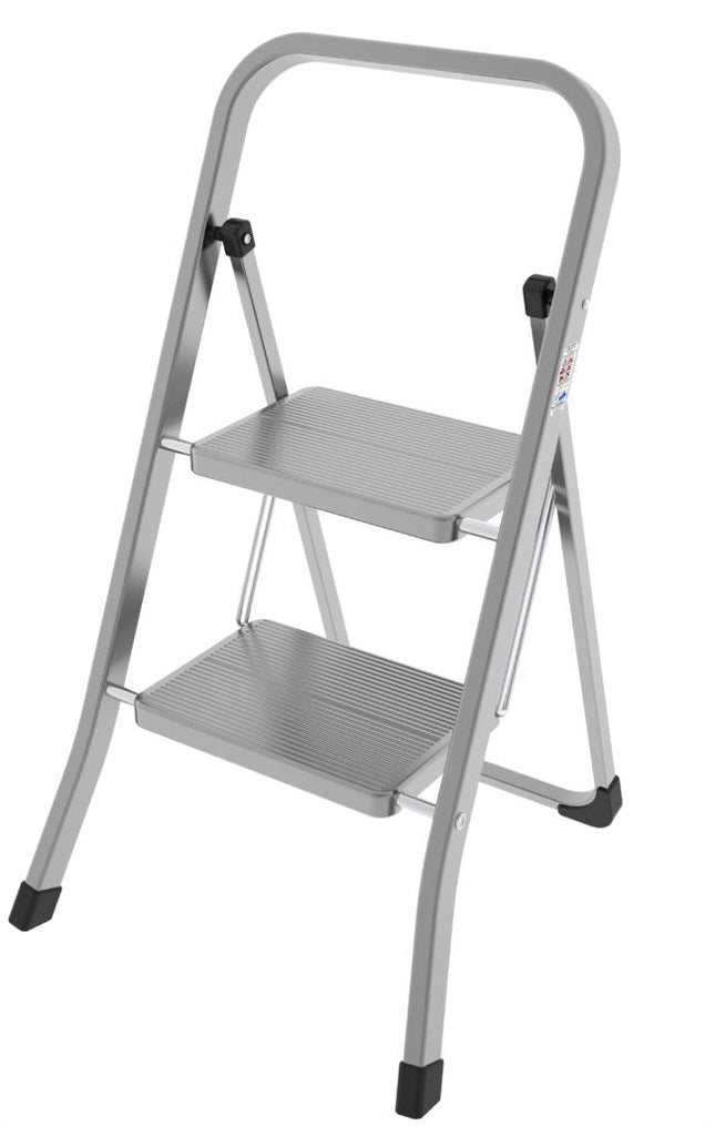 سلم بدرجتين من Colombo Stabil - فضي