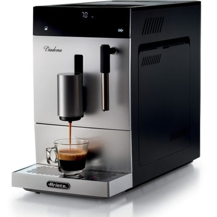 ماكينة إسبريسو مع مطحنة قهوة من Ariete Diadema - فضي